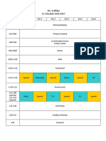 E2 Schedule 2016-2017