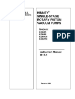 Rotary Piston VacuumKinney KDH Series Manual