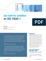 Los Nuevos Cambios en ISO 14644 1 PDF