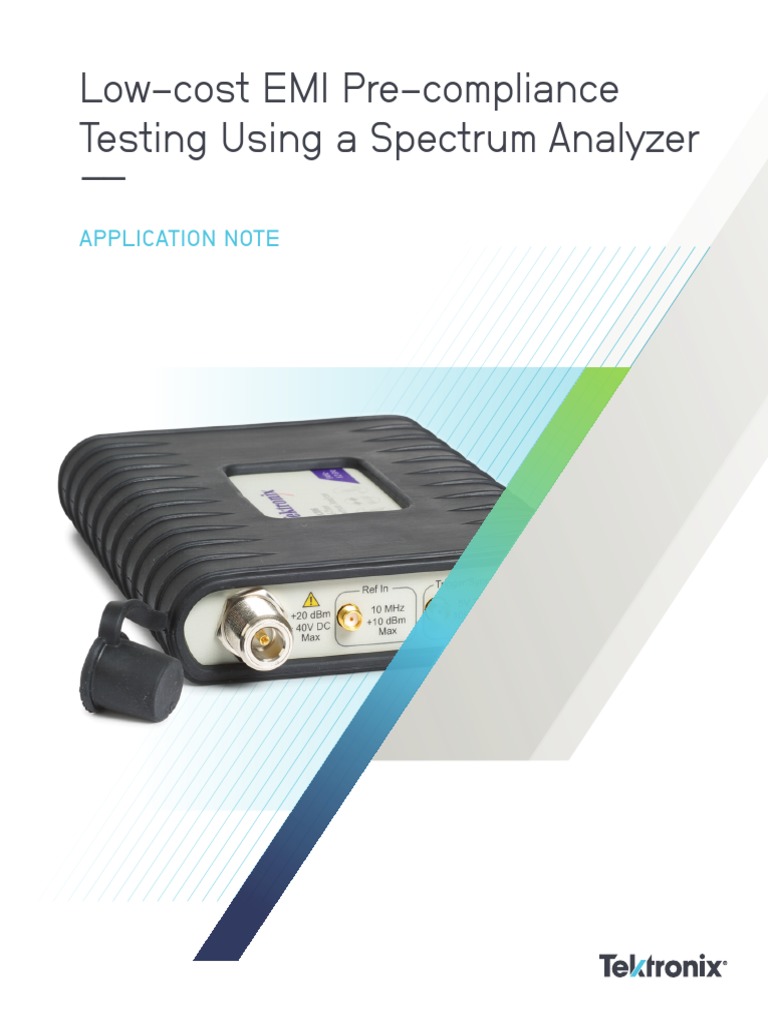 Low-cost EMI Pre-compliance Testing Using a Spectrum Analyzer ...