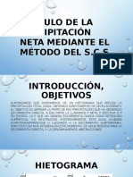 Calculo de La Precipitación Neta Mediante El Método