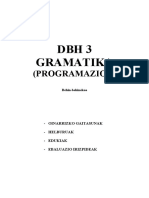I Bai Berri Gramatika DBH 3 Programazioa