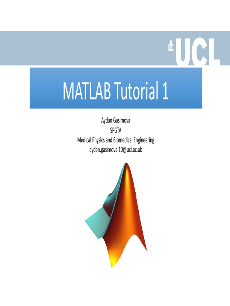 MATLAB Tutorial 1 | PDF | Matlab | Command Line Interface