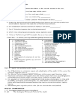 Earth and Life Science Exam Guide: Precambrian, Mass Extinctions, Geological Time