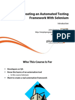 1 Automated Testing Framework Selenium m1 Intro Slides