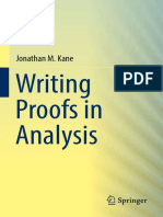 Kane 2016 Writing Proofs in Analysis