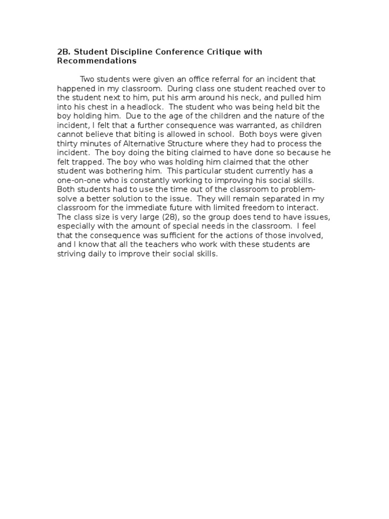 2b Student Discipline | PDF