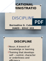 Educational Administration Discipline