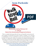 Walk Stroll Roll Group Flier