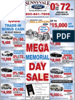 Sunnyvale Ford Lincoln Mercury's Memorial Day Sell-a-thon