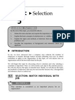 Selection Process Key Steps