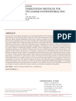 A PHASED REHABILITATION PROTOCOL FOR ATHLETES WITH LUMBAR INTERVERTEBRAL DISC HERNIATION Leonard H. VanGelder, B PDF