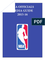 Nba Officials Media Guide 2015 16 PDF