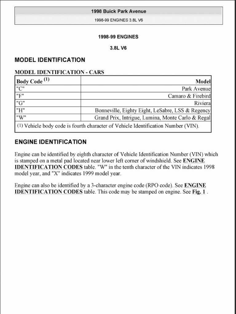1997 Buick LeSabre Service Repair Manual | Throttle | V6 Engine