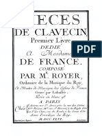 Royer, Joseph-Nicolas-Pancrace - Pieces de Clavecin 1746