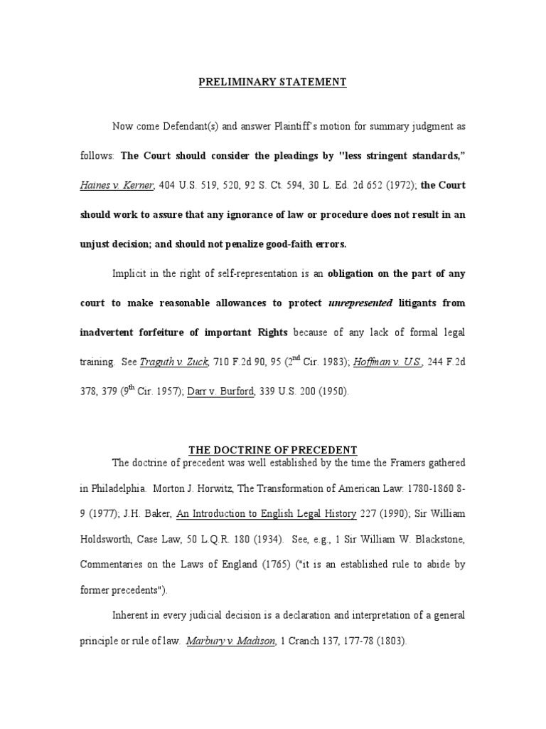 Understanding the Doctrine of Precedent | PDF