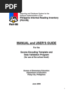 Phil Iri Manual and Users Guide For School Users