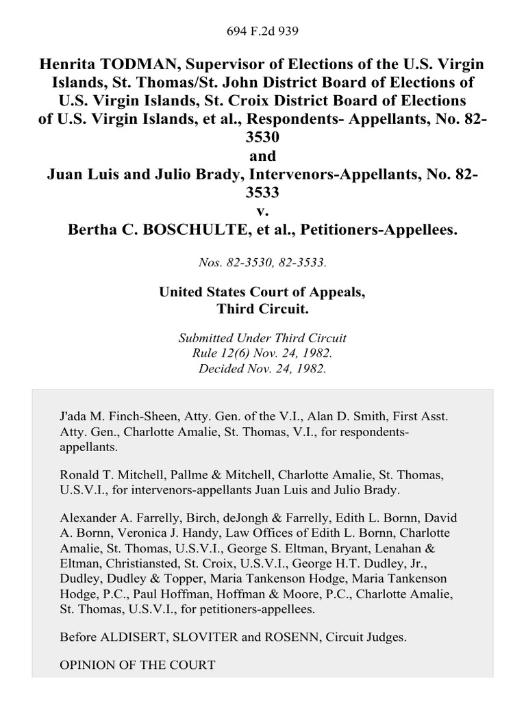 United States Court of Appeals, Third Circuit PDF United States Virgin Islands Social