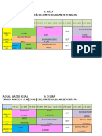 Jadual Waktu Kelas 6 Intan Tarikh Minggu Ulangkaji Sebelum Percubaan (Sementara)