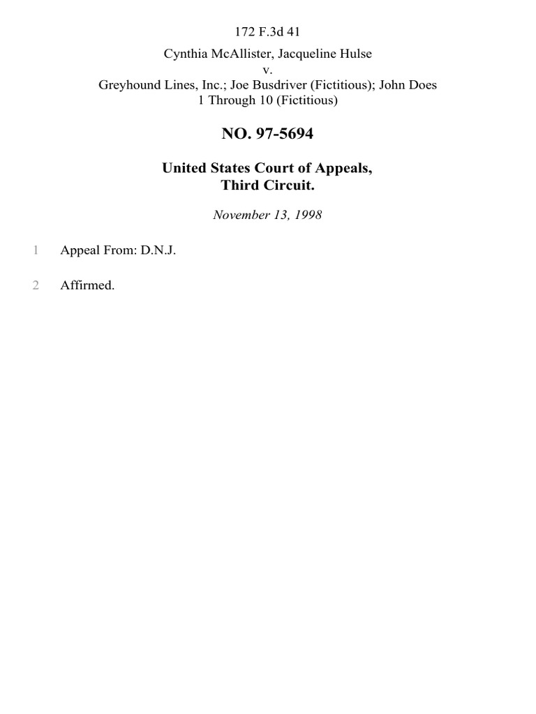 No. 975694, 172 F.3d 41, 3rd Cir. (1998) PDF United States Federal