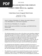 Morse Boulger Destructor Company v. Camden Fibre Mills, Inc., 239 F.2d 382, 3rd Cir. (1956)