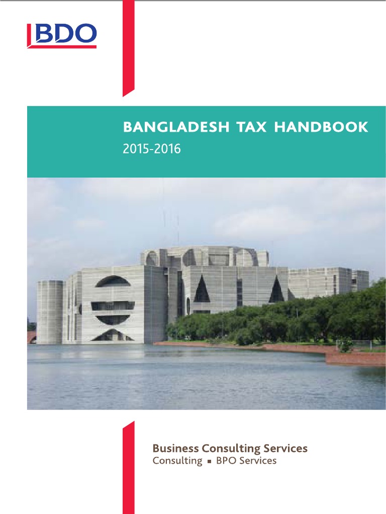 Bangladesh Tax Handbook 20152016 PDF Value Added Tax Taxes