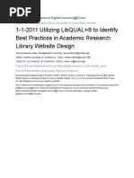 LibQual to Identify Best Practice