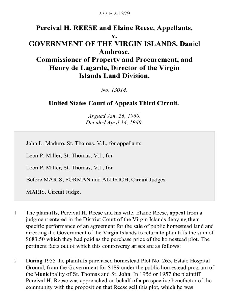 United States Court of Appeals Third Circuit PDF United States Virgin Islands Deed