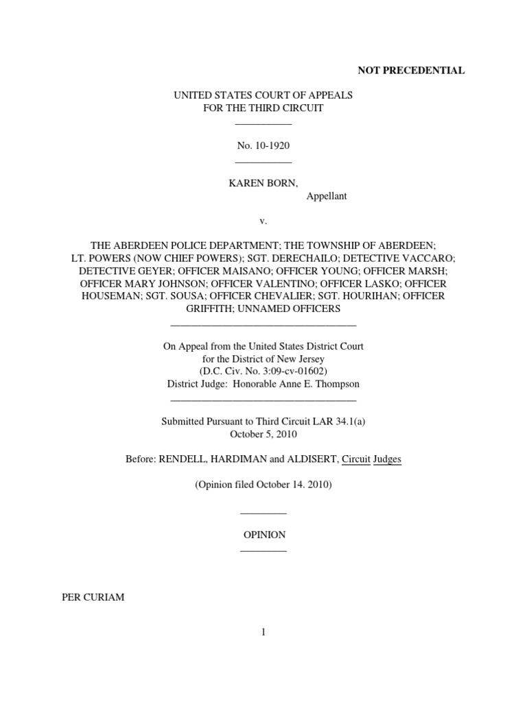 Not Precedential PDF Supplemental Jurisdiction United States