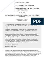 Pace Electronics, Inc. v. Canon Computer Systems, Inc. and Laguna Corporation, 213 F.3d 118, 3rd Cir. (2000)