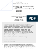 In The Matter of Penn Central Transportation Company, Usx Corporation and Bessemer and Lake Erie Railroad Company, 71 F.3d 1113, 3rd Cir. (1995)