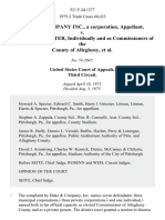 DUKE & COMPANY INC., A Corporation, Appellant, v. Thomas J. FOERSTER, Individually and As Commissioners of The County of Allegheny, Et Al