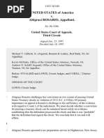 United States v. Altigraci Rosario, 118 F.3d 160, 3rd Cir. (1997)