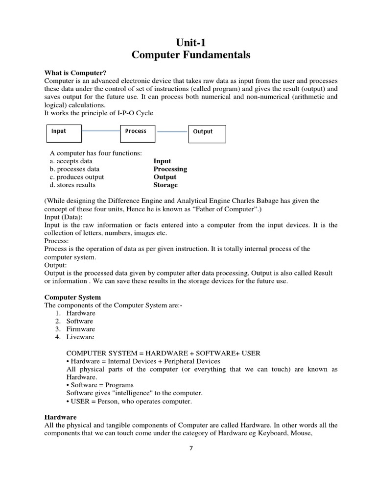 Study Material XI Comp Final Ckecked | PDF | Computer Memory | Random ...