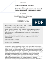 Thomas Mccandless, Appellant, V. Donald T. Vaughn The Attorney General of The State of Pennsylvania District Attorney For Philadelphia County