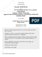 Renaldo Nehemiah v. The Athletics Congress of The U.S.A. and The International Amateur Athletic Federation. Appeal of The International Amateur Athletic Federation, 765 F.2d 42, 3rd Cir. (1985)