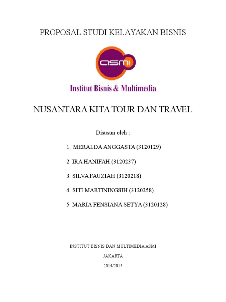 Proposal Bisnis Travel PDF