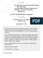 Government Guarantee Fund of the Republic of Finland Saastopankkien Keskus-Osake-Pankki (Skopbank) 35 Acres Associates 12 Acres Associates Benefori Oy v. Hyatt Corporation, 95 F.3d 291, 3rd Cir. (1996)