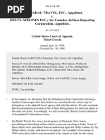 Taj Mahal Travel, Inc. v. Delta Airlines Inc. Air Canada Airlines Reporting Corporation, 164 F.3d 186, 3rd Cir. (1998)