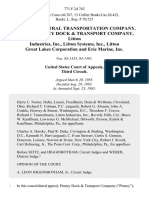 In Re Penn Central Transportation Company. Appeal of Pinney Dock & Transport Company, Litton Industries, Inc., Litton Systems, Inc., Litton Great Lakes Corporation and Erie Marine, Inc, 771 F.2d 762, 3rd Cir. (1985)