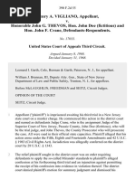 Henry A. VIGLIANO, Appellant, v. Honorable John G. THEVOS, Hon. John Doe (Fictitious) and Hon. John F. Crane, Defendants-Respondents
