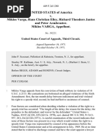 United States v. Miklos Varga, Hans Christian Elley, Richard Theodore Jantos and Peter Armbruster. Miklos Varga, 449 F.2d 1280, 3rd Cir. (1971)