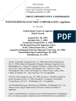 Equal Employment Opportunity Commission v. Westinghouse Electric Corporation, Appellant