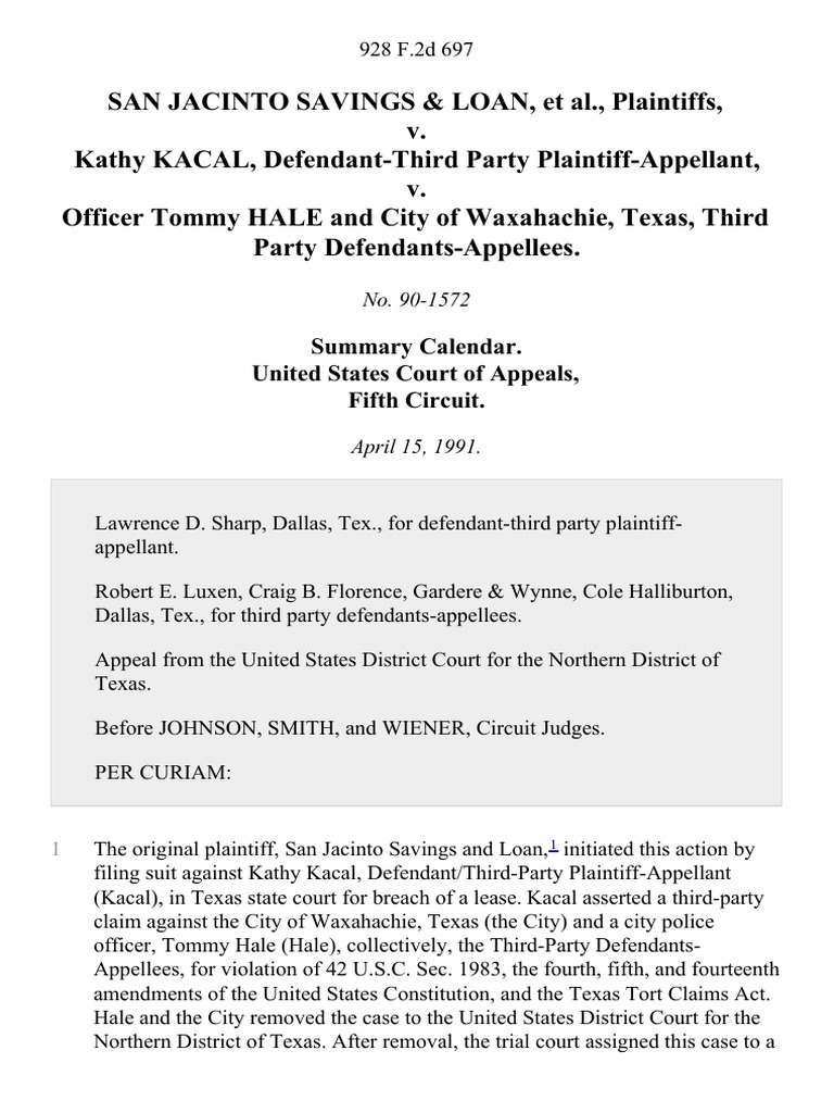 Texas Third Party Liability