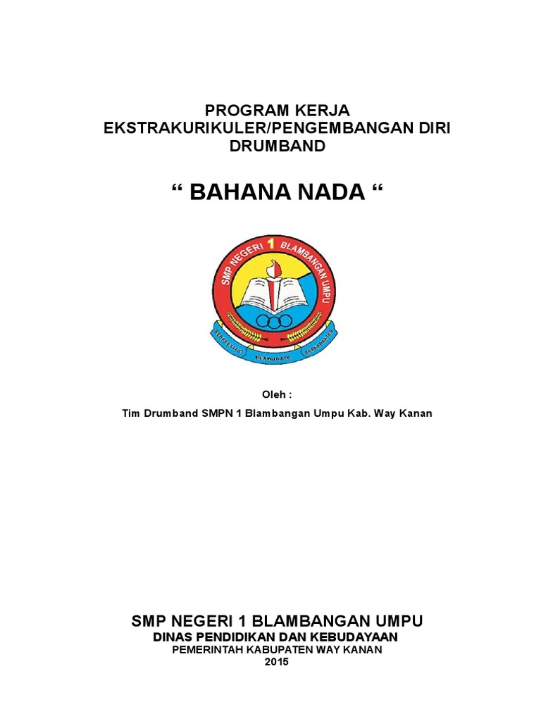 Program Kerja Ekstrakurikuler Drumband | PDF