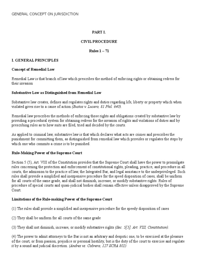 General Concept On Jurisdiction PDF Jurisdiction Original