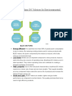 Role of Brushless DC Motors in Environmental Conservation