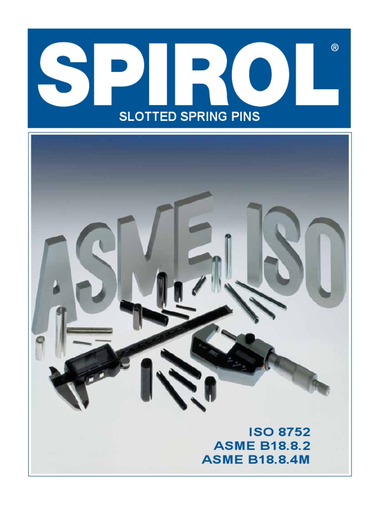 SPIROL Slotted Spring Pins Us PDF Steel Stainless Steel