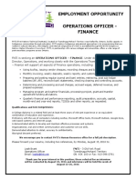 Employment Opportunity Operations Officer - Finance