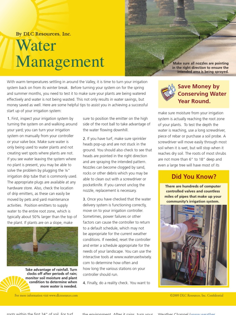 Water Management | PDF